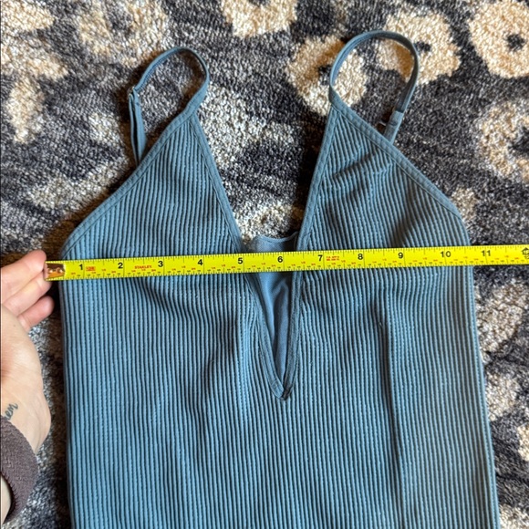 Intimately Free People Teal Ribbed Sleeveless Top - Picture 4 of 6